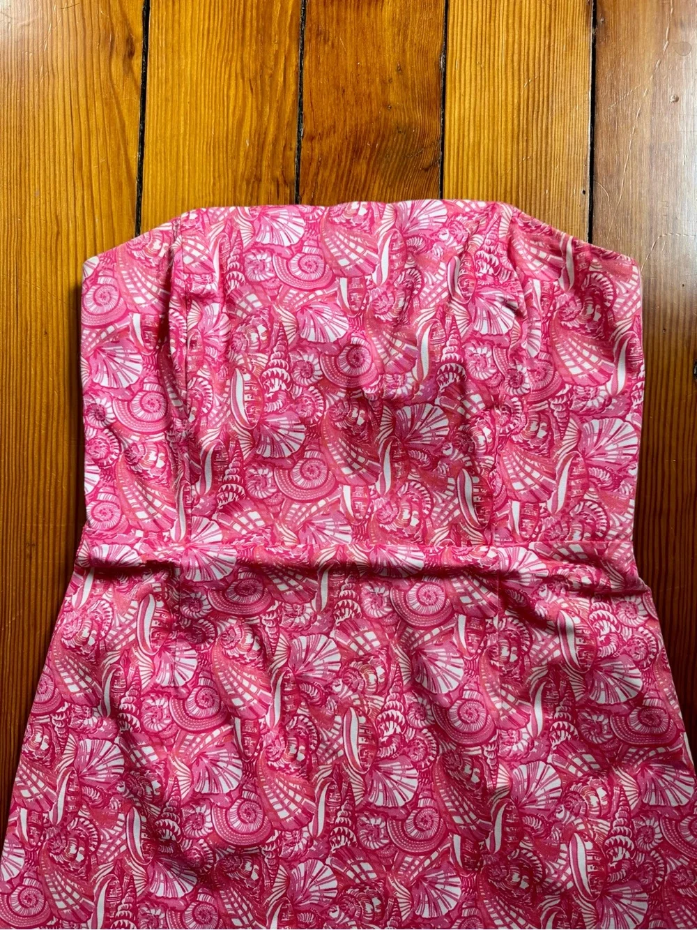 Vineyard Vines Strapless Pink Printed Sundress - Picture 5 of 7